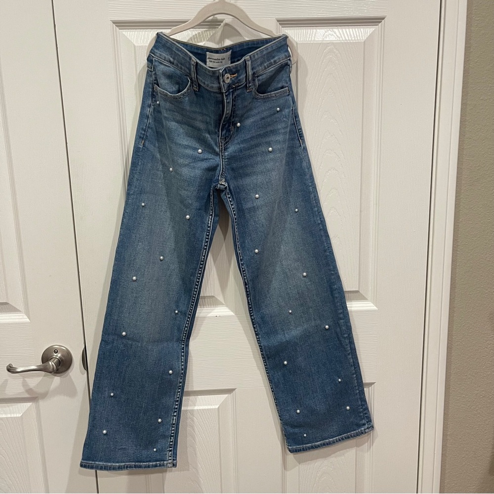 Abercrombie Kids 11/12 High Rise Wide Leg Jeans